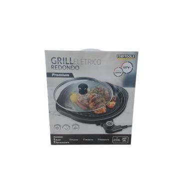Imagem de Grill Elétrico Redondo Premium com Termostato 127V - Preta - Startools