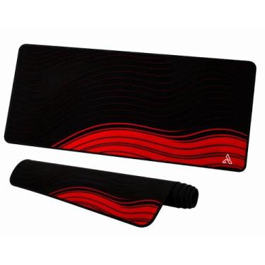 Imagem de Mouse Pad Gamer Extended CM02 900x400 Preto c/ Vermelho - ATWE ELETRÔN