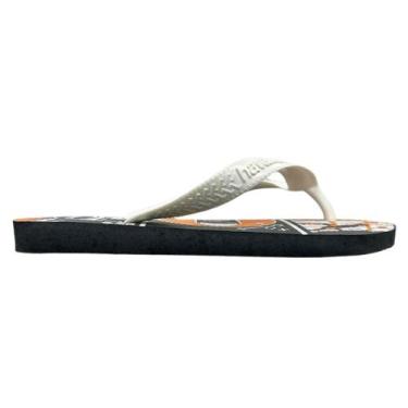 Imagem de Chinelo havaianas kids tiras ref:7007517 menino, Grafite, Branco, 29/0