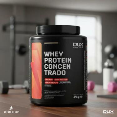 Imagem de Whey Protein Concentrado Pote 450g Dux Nutrition Caramelo Salgado
