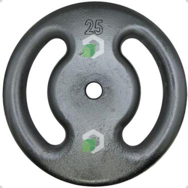 Imagem de Anilha de Ferro Fundido Pintada - 25 Kg - 2M FITNESS