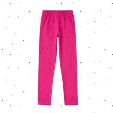 Imagem de Calça Kyly Infantil Menina Legging Cotton Lisa C/ Elástico No Cós Conf