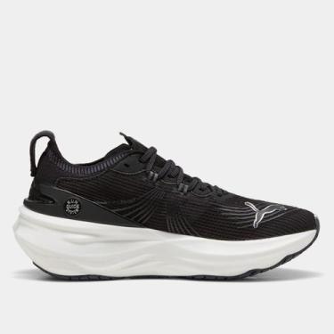 Imagem de Tênis Puma Forever Run Nitro 2 Feminino, Preto, Branco, 36
