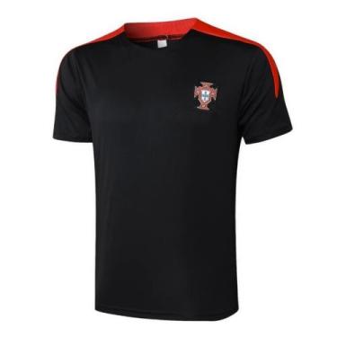 Imagem de Camisa Seleção Portugal Modelo Treino 24/25 Preta Torcedor - Camisas d