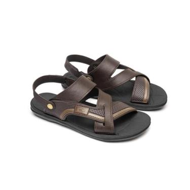 Imagem de Sandália Papete Masculino Franciscana Danper 021610, Marrom, 38
