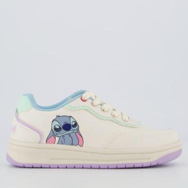 Imagem de Tênis Disney Stitch Color Juvenil Off White e Lilás, 28