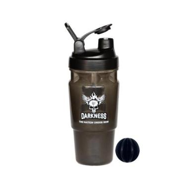 Imagem de Coqueteleira Darkness 1 Litro Blender Ball Shakeira Garrafa Academia -