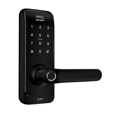 Imagem de Fechadura Eletrônica SmartLock SL200 Preto/Hub Yale Connect - Papaiz