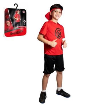 Imagem de Fantasia Infantil Youtuber Enaldinho Zap Completa C/ Viseira - Super M