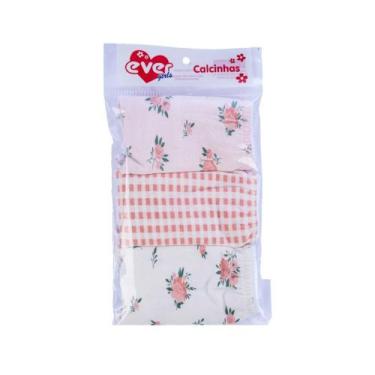 Imagem de Calcinha infantil menina Everly ref 6529, M, Rosa
