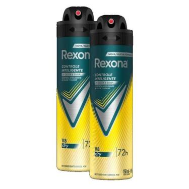 Imagem de kit 2 Rexona Desodorante Antitranspirante Aerosol Masculino V8 72 Hora