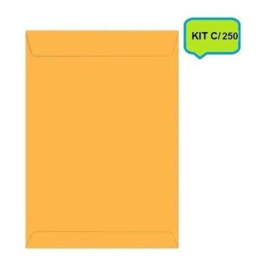 Imagem de ENVELOPE 128 x 178mm SACO KRAFT OURO - KIT C/250un - NoBrand