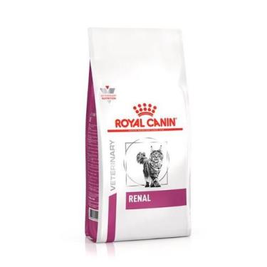 Imagem de Ração Seca Royal Canin para gatos adultos com problemas renais, sabor 