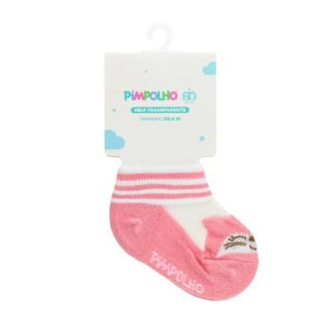 Imagem de Meia Transparente Feminina Rosa Raposa De 00 A 15 Pimpolho