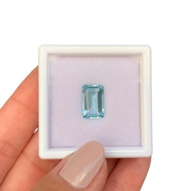 Imagem de Água Marinha Azul Baguete 3,64ct - ENE2ESE