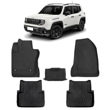 Imagem de Tapete para Jeep Renegade 2015 a 2025 com Bordas Elevadas Antiderrapan