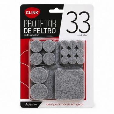 Imagem de kit Protetor Feltro Adesivo Pé de Cadeira Mesa Móveis Sofá 33 Peças An