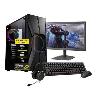 Imagem de Pc Gamer Bravus Intel i7 GTX 1650 16GB Hd 1TB SSD 120GB