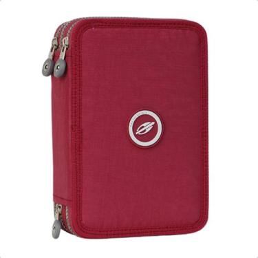 Imagem de Estojo Mormaii 100 Pens Box 2L Canetas Lápis, Vermelho