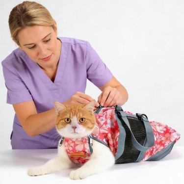 Imagem de Bolsa de contenção para tosa de gatos Cinf, para corte de unhas, taman