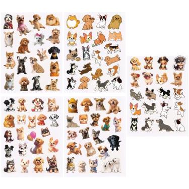 Imagem de Adesivos de cachorro para scrapbook ArRuKi KIDS 396 peças à prova d'ág