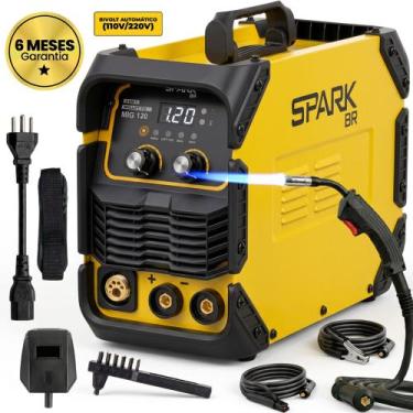 Imagem de Máquina de Solda Inversora IGBT 120A Bivolt MIG MMA TIG Lift 3 em 1 Se