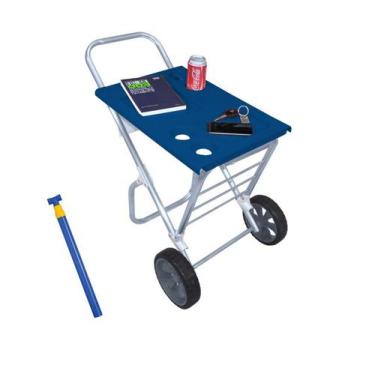 Imagem de Kit Carrinho de Praia Smart + Saca Areia Pressão - Zaka