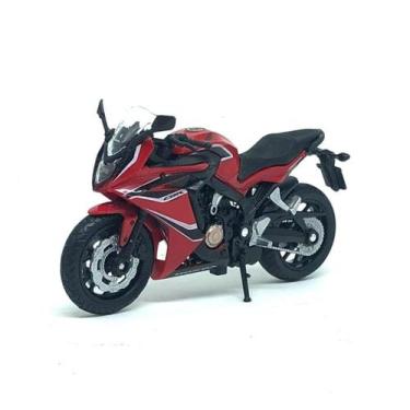 Imagem de Miniatura Moto Honda Cbr650F 2016 1/18 Vermelha Welly 19660