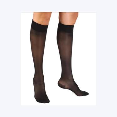 Imagem de Meia Elastica Suave Compressão 15-20mmhg Sigvaris, Preto, G