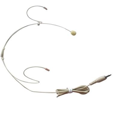 Imagem de KESOTO Microfone condensador com fio, plugue de 3,5 mm para amplificador de voz, bege