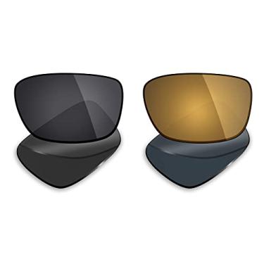 Imagem de 2 pares de lentes polarizadas de substituição da Mryok para óculos de sol Oakley Drop Point – Opções