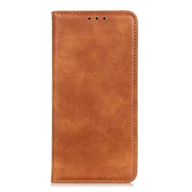 Imagem de Capa carteira para Google Pixel 6/6 Pro, capa carteira flip de couro magnético com suporte para cartão e suporte à prova de choque Folio Book Phone Case, marrom, 6 de 6,4 polegadas