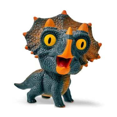 Imagem de Dinossauro Triceraptor Mega Toy Vinil Coleção Grande - Adijomar Brinquedos