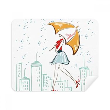 Imagem de Pano de limpeza para vestidos urbanos da Umbrella Rain Lady com 2 peças de tecido de camurça