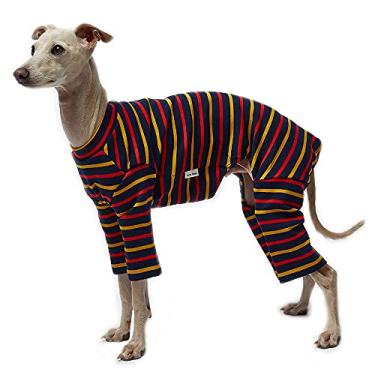 Imagem de Lucky Petter Roupas para animais de estimação para cães, gatos, filhotes, pijamas básicos, duráveis e elásticos para animais de estimação (pequeno, azul marinho)