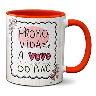 Imagem de Caneca Promovida A Vovó Do ano Feliz Dia Dos Avós (Vermelha)