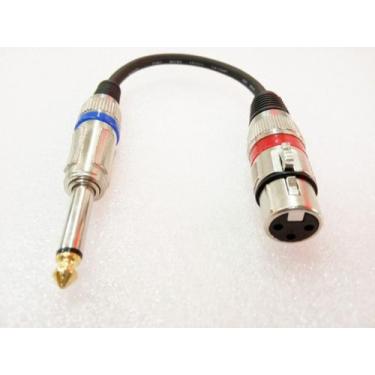 Imagem de Cabo Adaptador Xlr Canon Fêmea P10 Macho + Cabo Xlrm/ P10m - Ld