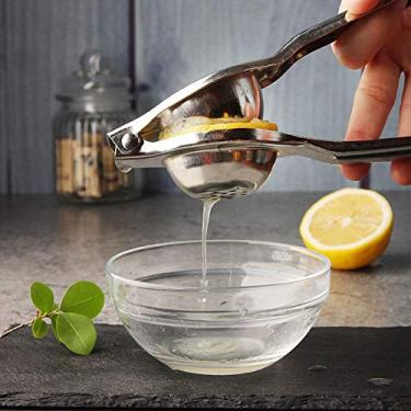 Imagem de Espremedor manual de limão, espremedor de citrinos de aço inoxidável, espremedor de limão e limão para frutas e legumes, mais suco