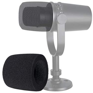 Imagem de Filtro Pop de Microfone Shure MV7 – Capa de espuma de microfone compatível com microfone Shure MV7 para bloquear plosivas da YOUSHARES