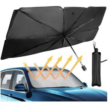 Imagem de Guarda Sol Parabrisa Carro Proteção Solar Uv Guarda Chuva - Mj