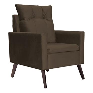 Imagem de Poltrona Decorativa Ligia Luxo Veludo Cores - DS Estofados