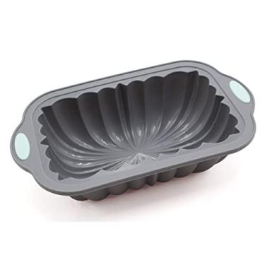 Imagem de Forma de bolo retangular de silicone antiaderente, formas de assar, assadeira, ferramentas de bandeja de pão, assadeira, bolo de silicone flexível