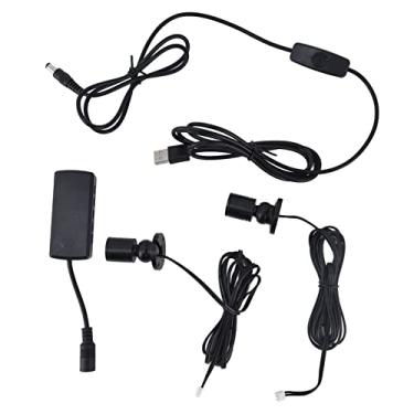 Imagem de Lâmpada LED YWBL-WH Showcase, lâmpada LED sob o armário Iluminações reguláveis USB redondas pequenas luzes de disco para salões de exposição de guarda-roupa, luzes de parede (um arrasto dez)