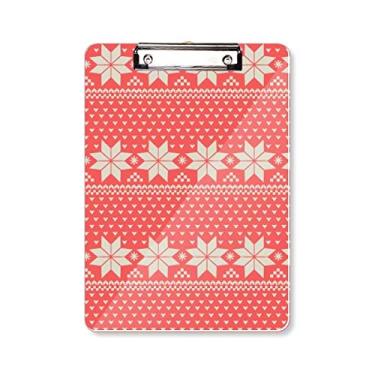 Imagem de Octogonal em forma de coração padrão de ilustração prancheta pasta bloco de escrita placa de apoio A4