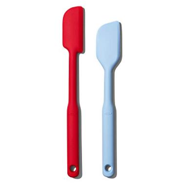 Imagem de OXO Conjunto de 2 espátulas de silicone Good Grips, vermelho/seltzer