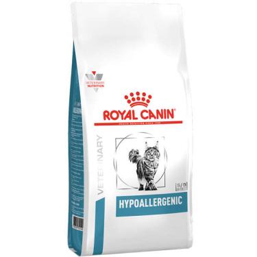 Imagem de Ração Royal Canin Feline Veterinary Diet Hypoallergenic para Gatos com Alergia Alimentar - 1,5 Kg