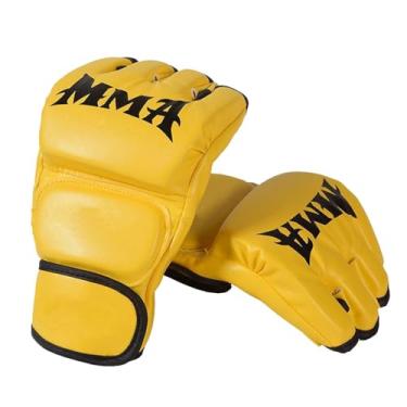 Imagem de rockible Luvas de kickboxing artes marciais saco luvas meio dedo mma luvas de boxe para treino, mma, karate, fitness, sparring