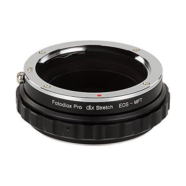 Imagem de Fotodiox DLX Adaptador de montagem de lente elástica - Canon EOS (EF/EF-S) D/SLR lente para micro quatro terços (MFT, M4/3) corpo da câmera sem espelho com helicóide de focagem macro e filtros