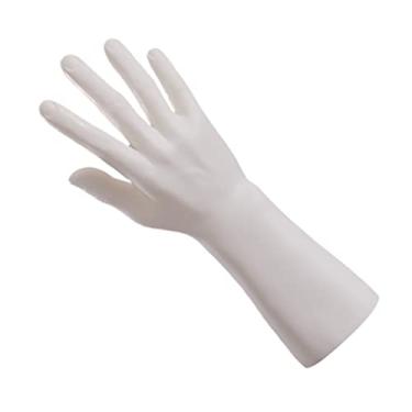 Imagem de Mão manequim jóias expositor masculino mão jóias pulseira anel luvas display organizador suporte pulseira colar titular relógio anel exibição adereços/310 (Size : White)