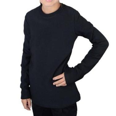 Imagem de Blusa Térmica Infantil Feminina Facinelli Pixe Love Preta - 830116-Feminino